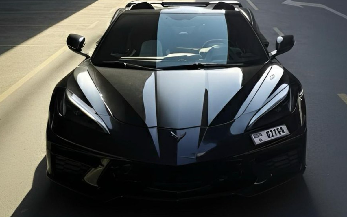 2023 Chevrolet Corvette Z06 3LZ Convertible in Solid Black — gallery photo 5 in Dubai