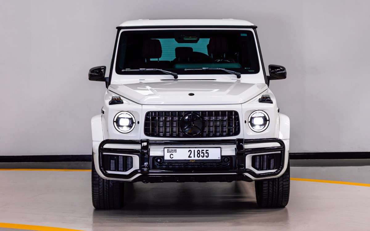 2025 Mercedes-AMG G63 in Gloss White — gallery photo 2 in Dubai