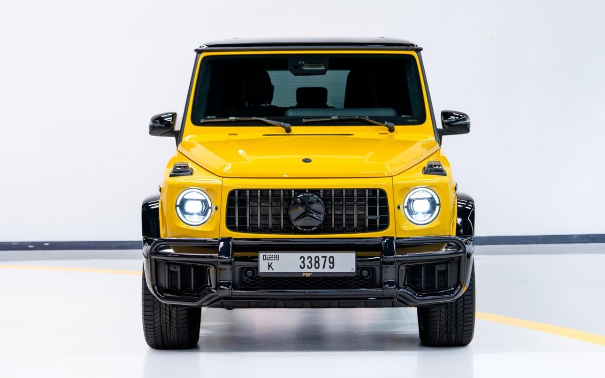 2025 Mercedes-AMG G63 in Giallo Triplo Strato — gallery photo 2 in Dubai