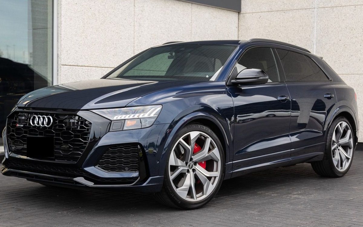 2024 Audi RS Q8 in Midnight Blue for rent in Dubai — photo 1