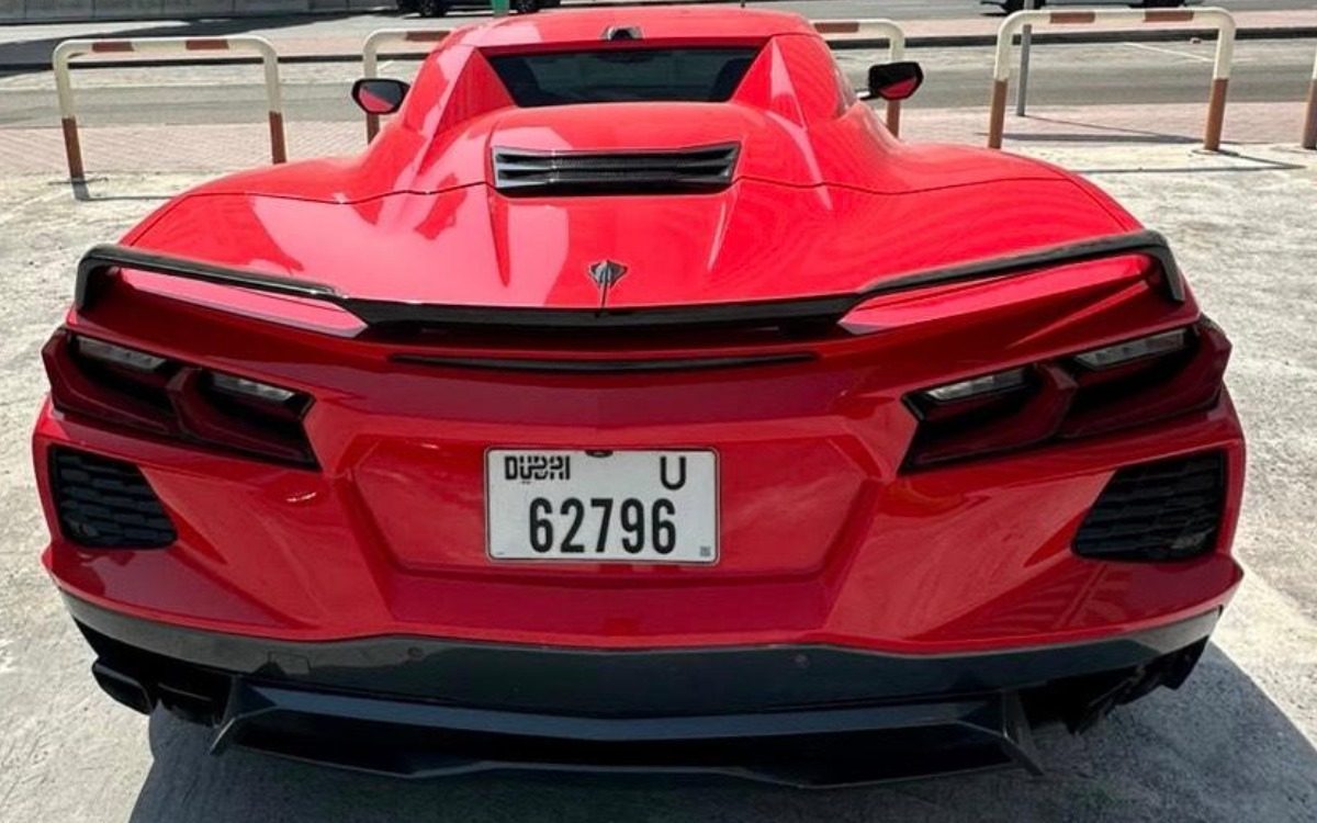 2023 Chevrolet Corvette Stingray 3LT Convertible in Rosso Corsa — gallery photo 6 in Dubai
