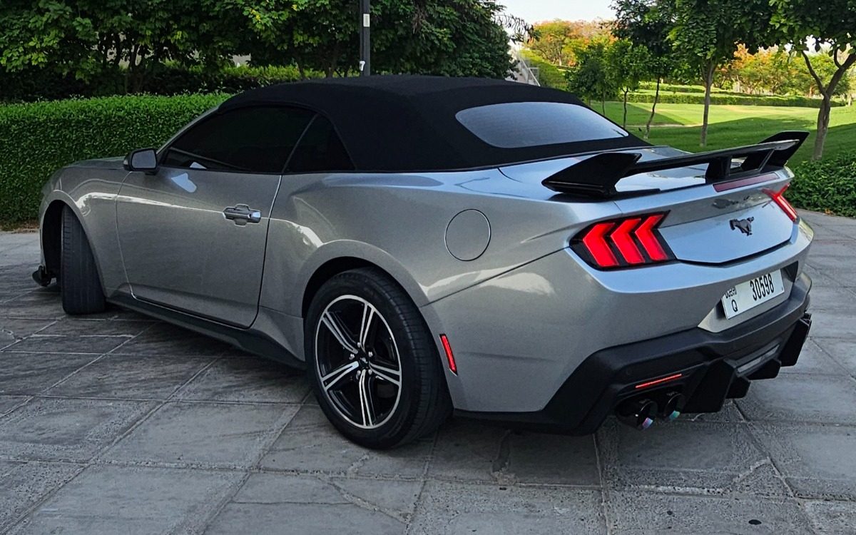 2024 Ford Mustang GT Convertible in Mineral Grey — gallery photo 3 in Dubai