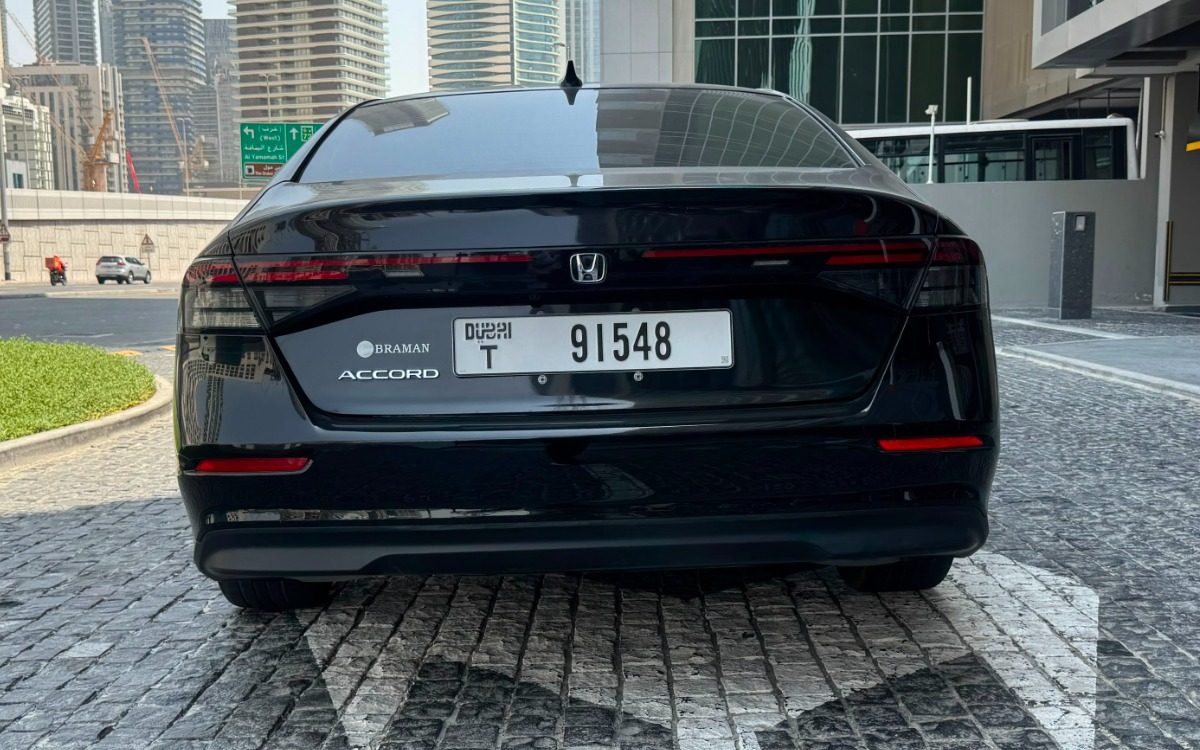 2024 Honda Accord in Solid Black — gallery photo 3 in Dubai