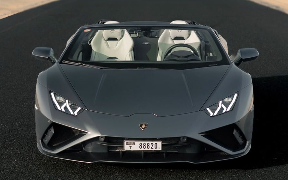 2024 Lamborghini Huracán EVO Spyder in Dark Grey — gallery photo 2 in Dubai