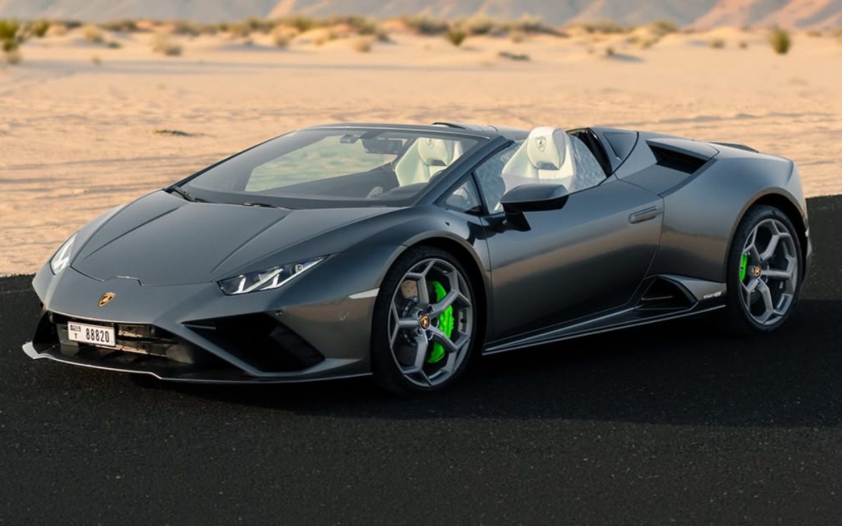 2024 Lamborghini Huracán EVO Spyder in Dark Grey — gallery photo 3 in Dubai