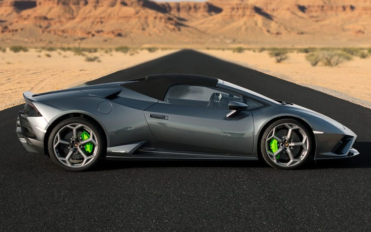 2024 Lamborghini Huracán EVO Spyder in Dark Grey — gallery photo 4 in Dubai