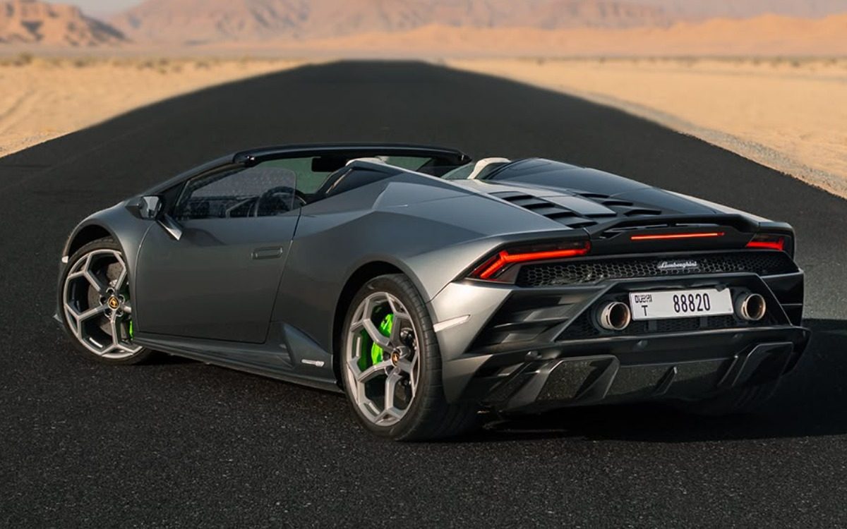 2024 Lamborghini Huracán EVO Spyder in Dark Grey — gallery photo 6 in Dubai