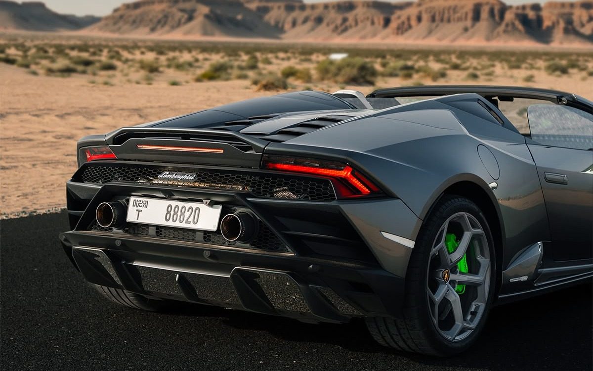 2024 Lamborghini Huracán EVO Spyder in Dark Grey — gallery photo 7 in Dubai