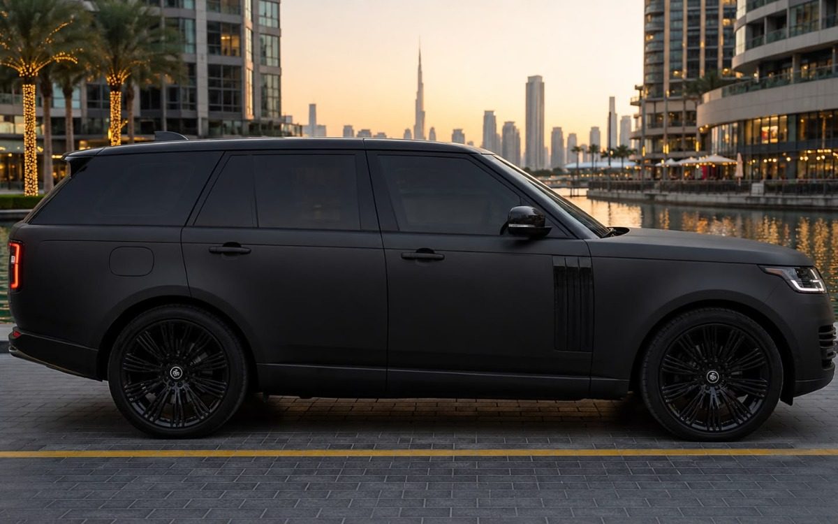 2022 Range Rover Vogue in Matte Black — gallery photo 2 in Dubai