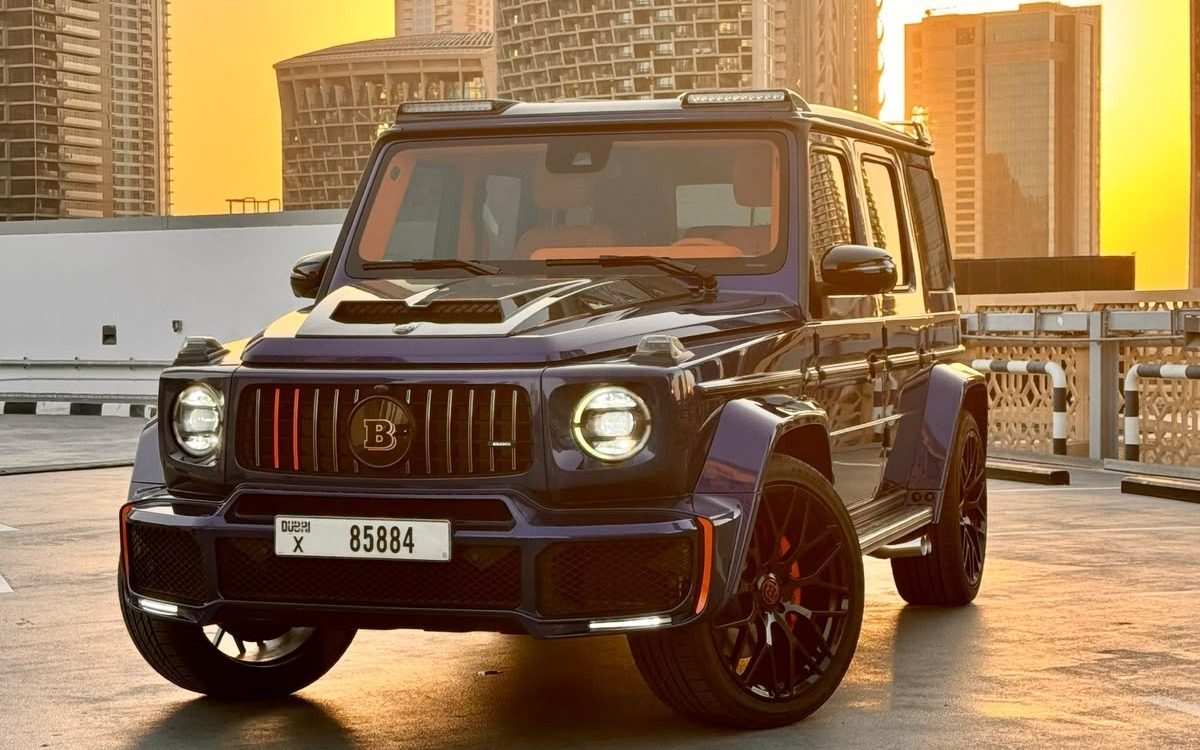 2024 Mercedes-AMG G63 in Deep Purple for rent in Dubai — photo 1