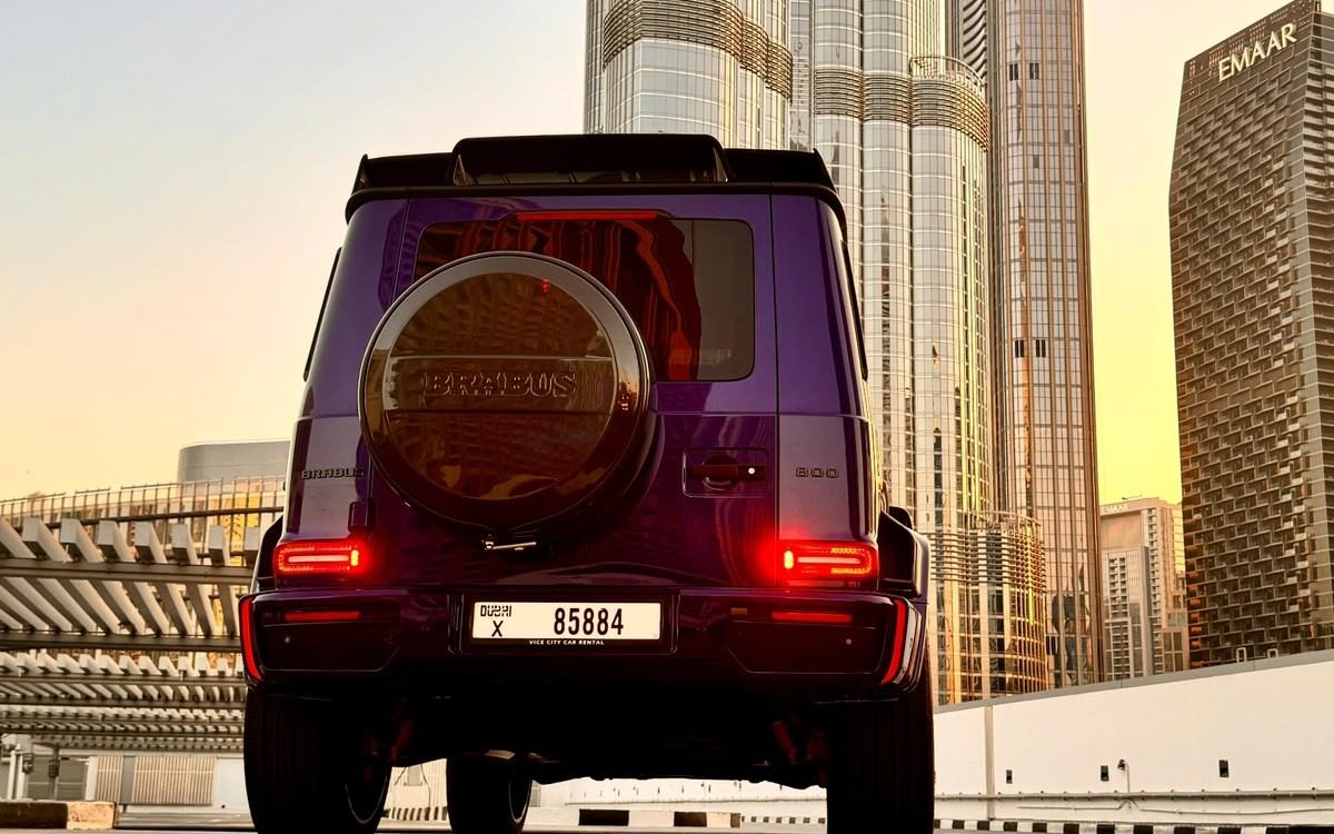 2024 Mercedes-AMG G63 in Deep Purple — gallery photo 2 in Dubai