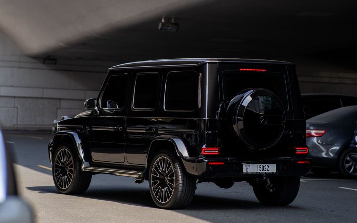 2025 Mercedes-AMG G63 in Solid Black — gallery photo 3 in Dubai