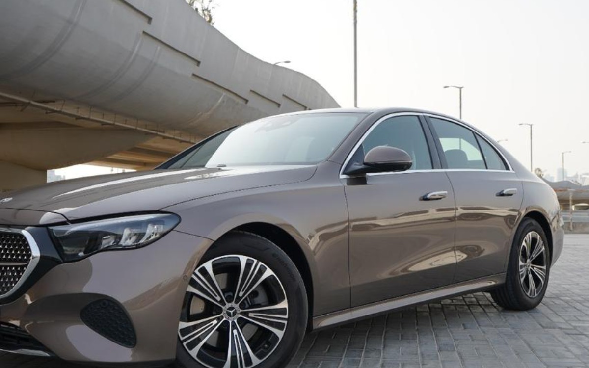 2025 Mercedes-Benz E-Class E200 in Desert Sand — gallery photo 3 in Dubai